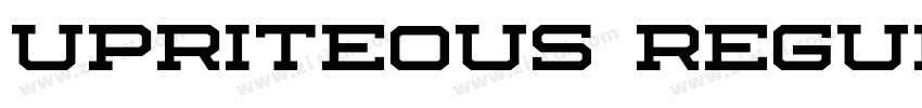 upriteous regular字体转换